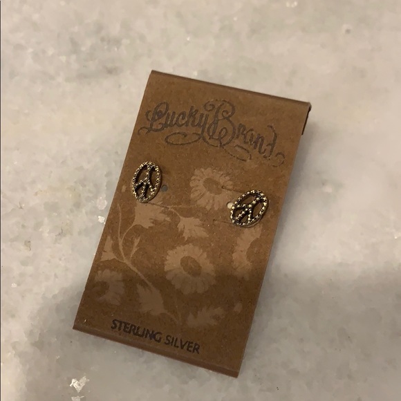 Lucky Brand Jewelry - Lucky Brand Peace Earrings